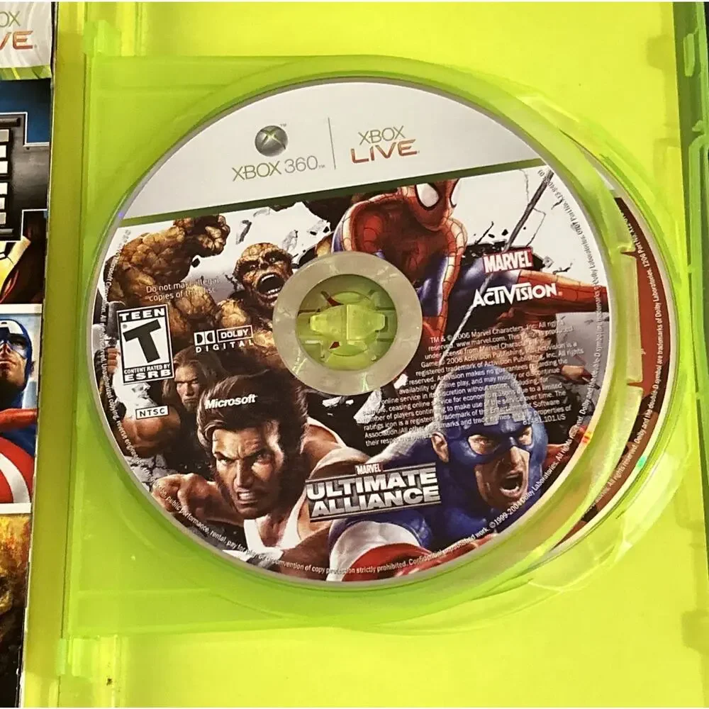 Marvel Ultimate Alliance & Forza 2 XBox 360 2 Disc Set 2 Manuals Tested Working